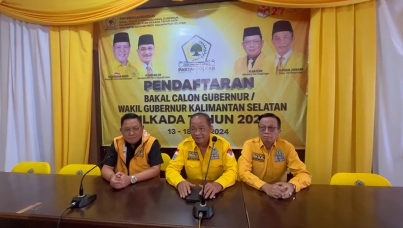 DPD Partai Golkar Provinsi Kalimantan Selatan telah membuka pendaftaran bakal calon gubernur dan wakil gubernur Provinsi Kalsel