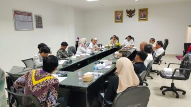 Forum Ambin Kalsel mendatangi kantor DPRD Kota Banjarmasin untuk melakukan audiensi terkait Perwali Nomor 152 Tahun 2023