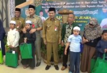 Pemerintah Kota Banjarbaru menggelar Hari Anak Yatim di Gedung Bina Satria