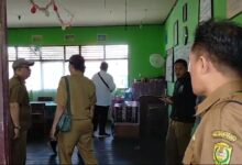 Dinas Pendidikan Kota Banjarmasin melakukan pemantauan di SDN Mawar 7 pada Senin pagi