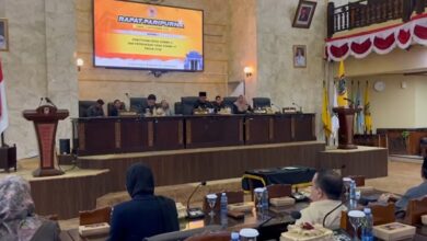 DPRD Kalsel menggelar rapat paripurna terakhir sebelum berakhirnya masa jabatan anggota dewan