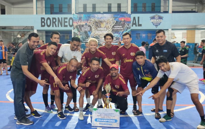 Tim Futsal PWI Kalsel Raih Juara di Turnamen BPJS Kesehatan 2024