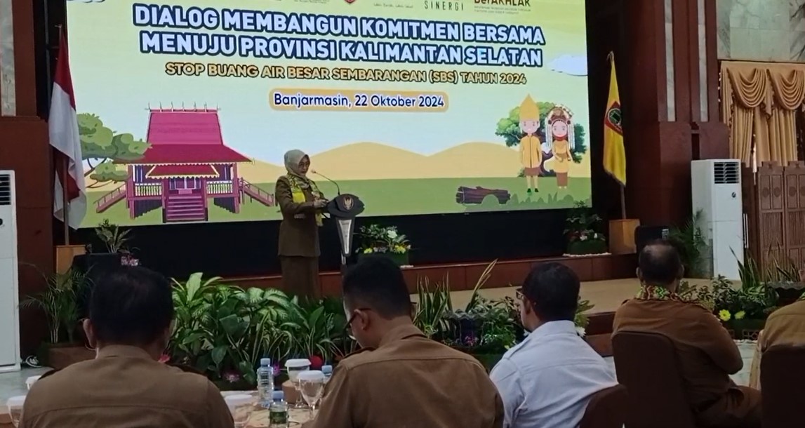 Dialog membangun komitmen bersama untuk mencapai Kalsel Stop Buang Air Besar Sembarangan (SBS) tahun 2024