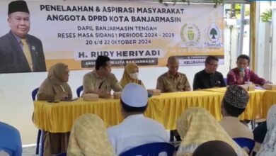 Anggota DPRD Kota Banjarmasin, Rudi Heriadi, menggelar reses perdana di Kelurahan Melayu, Banjarmasin Tengah