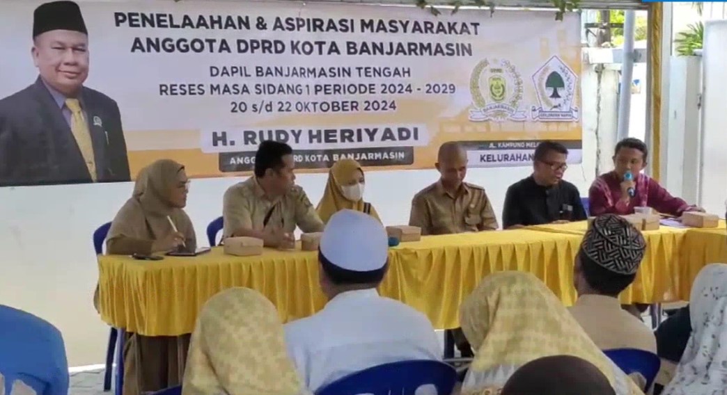 Anggota DPRD Kota Banjarmasin, Rudi Heriadi, menggelar reses perdana di Kelurahan Melayu, Banjarmasin Tengah