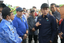 kedatangan Menteri LH didampingi Wakil Wali Kota Banjarmasin, di TPA Basirih