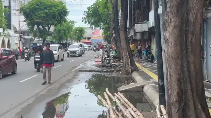 kondisi Drainase di Kawasan Pangeran Samudera Belum Maksimal