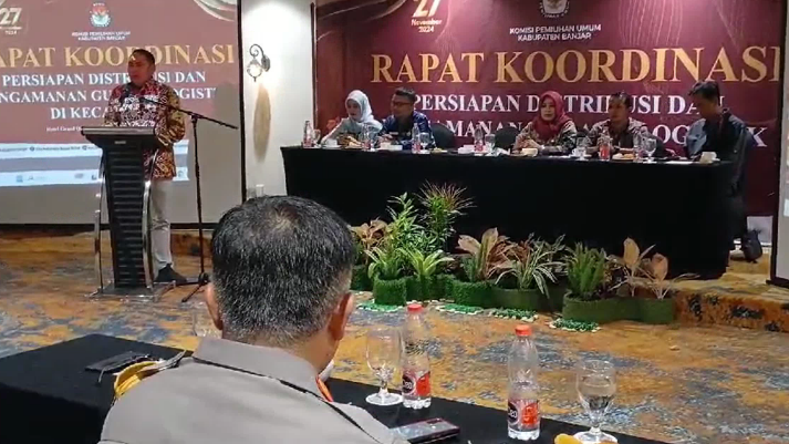 rapat koordinasi yang digelar Komisi Pemilihan Umum Daerah (KPUD) Banjar