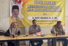 sosialisasi ideologi Pancasila dan wawasan kebangsaan, Gusti Iskandar menekankan pentingnya demokrasi