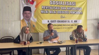 sosialisasi ideologi Pancasila dan wawasan kebangsaan, Gusti Iskandar menekankan pentingnya demokrasi