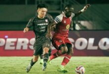 Barito Putera saat menghadapi Persis Solo pada lanjutan laga BRI Liga 1