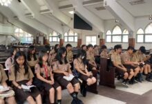 Ratusan Siswa Ikuti Prosesi Sakramen di Gereja Santa Maria Banjarmasin