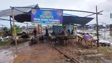 Kebanjiran, Dapur Umum Brunai Pekauman Dipindah