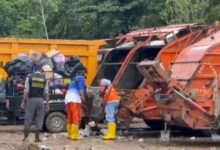 Truk DLH Banjarmasin Masih Angkut Sampah Pasca Haul