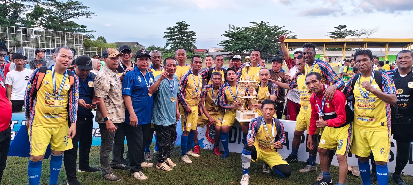 pada festival sepak bola U45 Piala Gubernur Kalsel Muhidin cup 2025