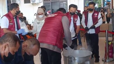 22,6 Kg Sabu Dimusnahkan dengan Larutan Deterjen