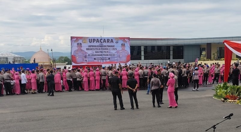 724 Personel Polda Kalsel Mendapat Kenaikan Pangkat