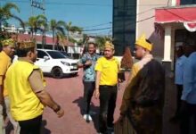 Buntut Podcast KDM, Massa Ormas Laung Kuning Banjar Datangi Ditkrimsus Polda Kalsel