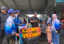 Ratusan Pegiat Kalsel Tiba di Lombok