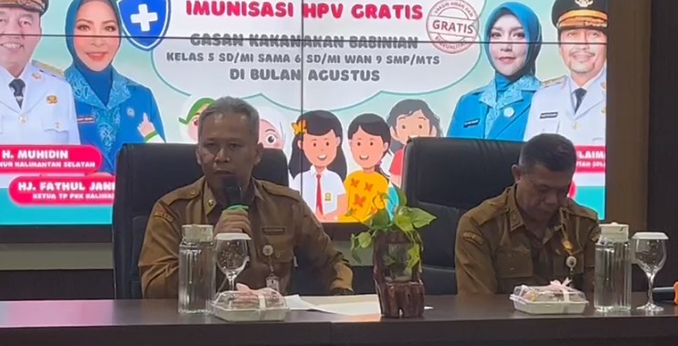 Siap-Siap, 50 Ribu Anak Perempuan di Kalsel Bakal Diimunisasi HPV