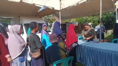 Warga Syamsudin Noor Serbu Pasar Murah Sekaligus Cek Kesehatan Gratis