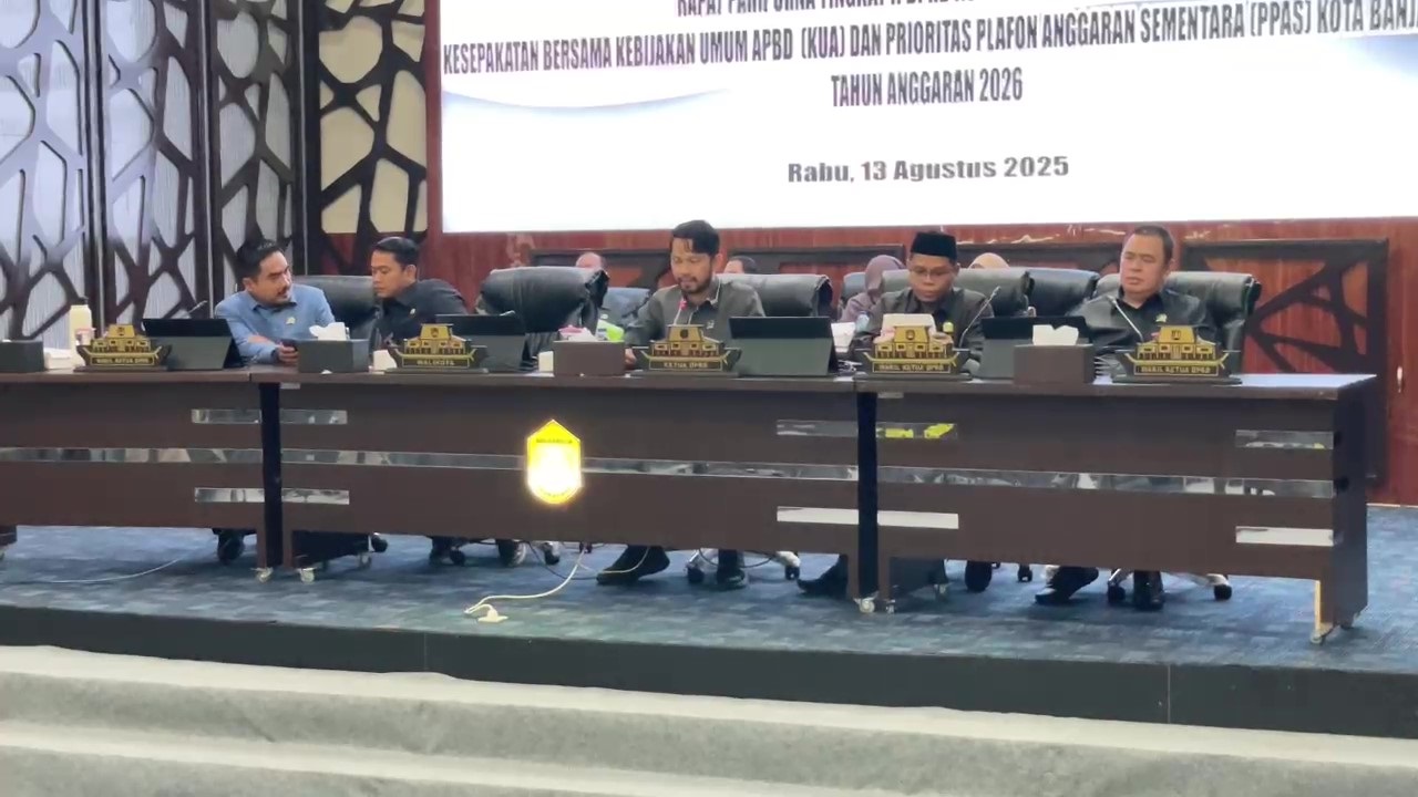 Dewan dan Pemko Sepakati KUA PPAS Kota Banjarmasin Tahun 2026