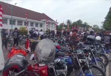 Ribuan Bikers ‘Raja Jalanan’ Nusantara Ikuti Jamnas RX King di Banjarbaru