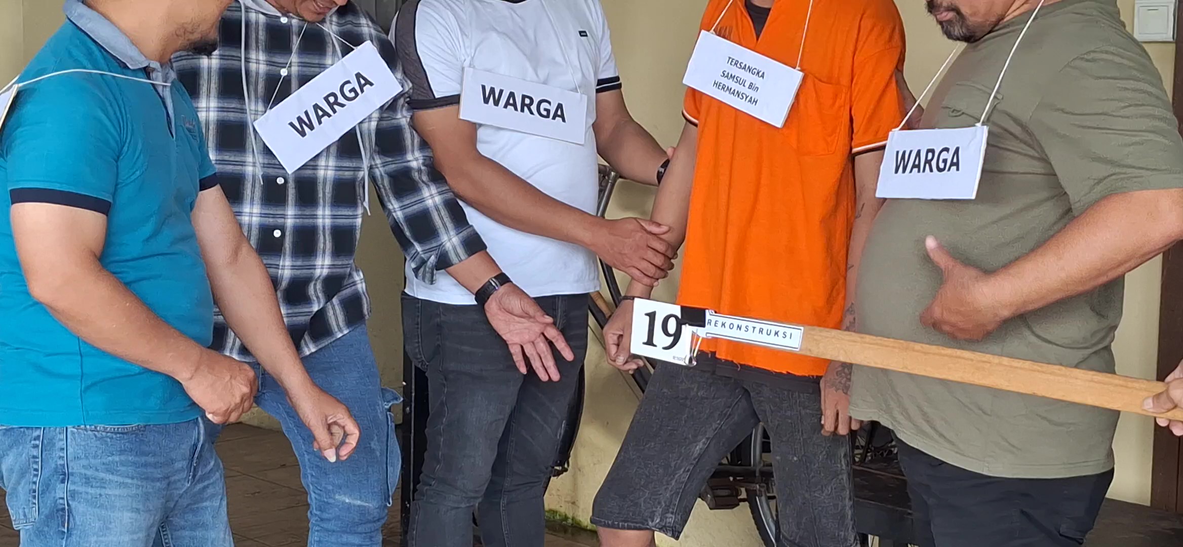 Syamsul Peragakan 22 Adegan Penganiayaan Terhadap Rajib