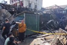 Rumah, Toko, dan 1 PAUD di Pelambuan Banjarmasin Jadi ‘Arang’