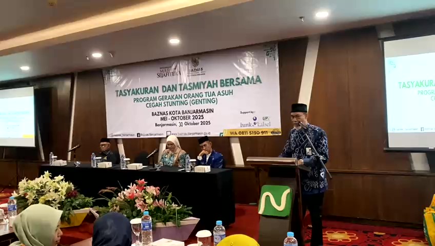 Baznas Banjarmasin Gelar Tasmiyah Massal