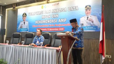 kegiatan Verifikasi Analisa Data dan Rekomendasi Audit Maternal Perinatal di salah satu hotel di Banjarmasin.