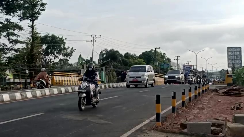 Jembatan KM 31 Banjarbaru Rampung, 2 Traffic Light Kembali Beroperasi