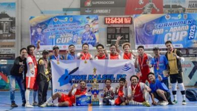 FWE Juara Turnamen Futsal PWI–Adaro Cup 2025