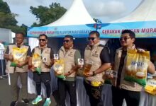 Shooting Ring Basket Berhadiah Beras SPHP dari Polda Kalsel