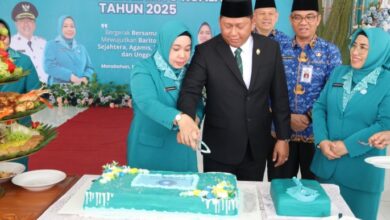 Perayaan Acara puncak Peringatan Hari Kesatuan Gerak (HKG) PKK ke 53 Tahun 2025 (Foto : Kominfo Batola)