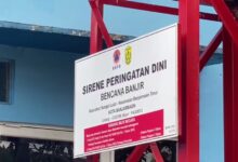 Kelurahan Sungai Lulut Uji Coba Bunyi Sirine Bencana