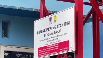 Kelurahan Sungai Lulut Uji Coba Bunyi Sirine Bencana