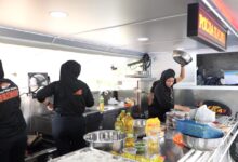 Sediakan Makan Gratis untuk Jemaah Haul, Supian HK Apresiasi Dapur Lapangan Brimob