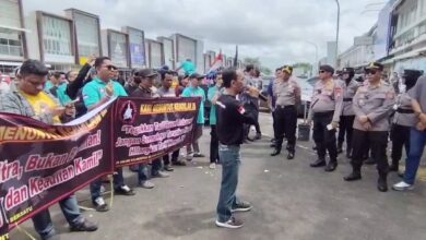 Tuntut Penyesuaian Tarif, Driver Online di Kalsel Gelar Aksi Demo