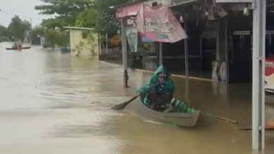 banjir di Martapura Barat