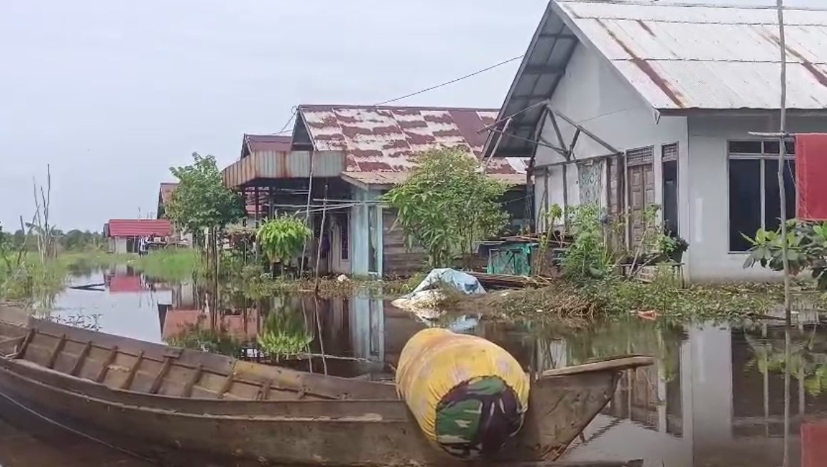 Dua Pekan Puluhan Rumah Terendam Banjir di Pengayuan Banjarbaru