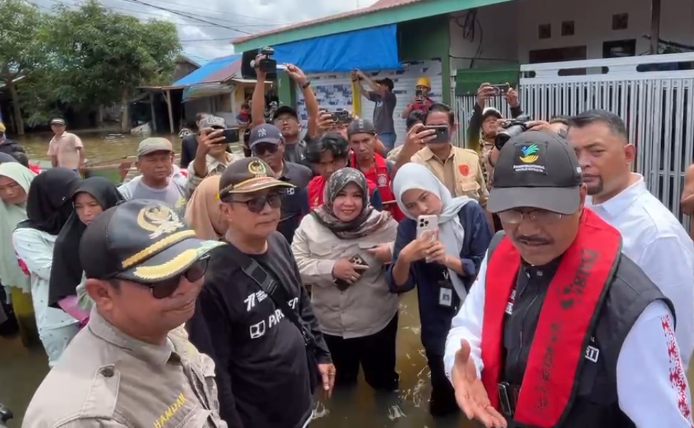 Mensos RI Akan Bantu Perbaikan Rumah Rusak Terkena Banjir di Kalsel