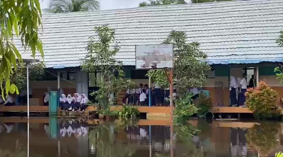 Siswa SMPN 30 Banjarmasin Mulai Tatap Muka, Upacara Tak Bisa Digelar