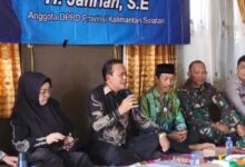 H. Jahrian Ajak Warga Barambai Muara Lawan Hoaks dan Dorong Infrastruktur Pertanian