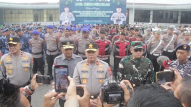 Kapolda Kalsel Pimpin Apel Siaga Pengamanan Ramadhan 1447 H