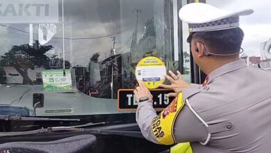 Pastikan Laik Jalan, Ditlantas Polda Kalsel Ramp Check Angkutan Umum