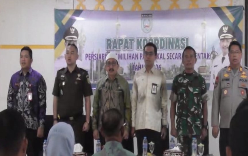 Pemkab Banjar Gelar Rakor Persiapan Pilkades Serentak 2026