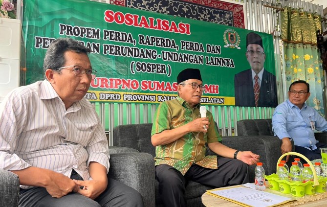Wakil Ketua Komisi II DPRD Kalsel dari Fraksi PKB, Suripno Sumas