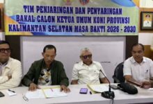 Pendaftaran Penjaringan dan Penyaringan Ketum KONI Kalsel Dibuka