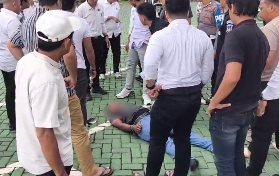 Pria Mendadak Ngamuk di Mako Polresta Banjarmasin